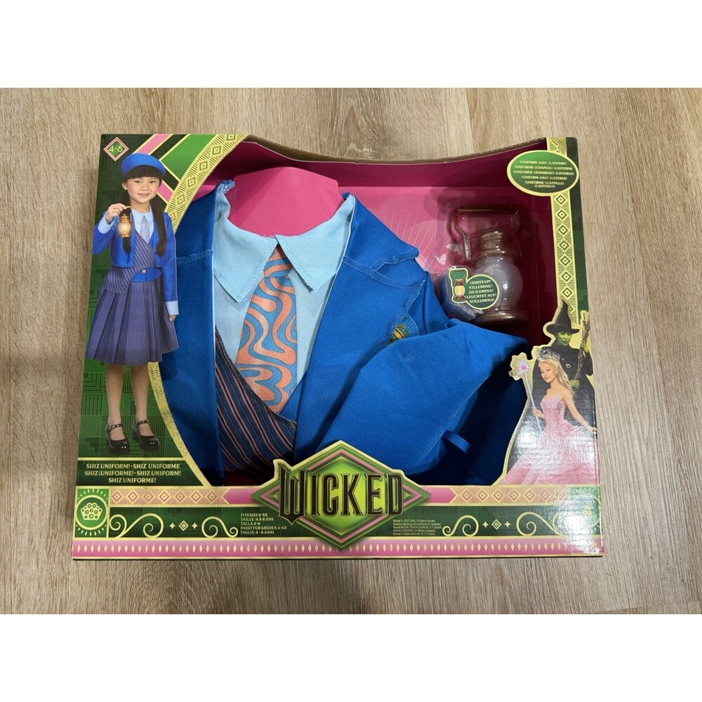 Wicked Shiz University Uniform Costume Girls 4-6X New In Box Halloween Dress Up